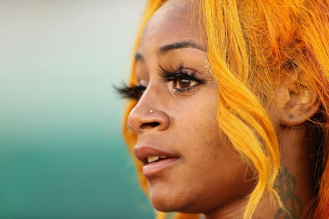 Sha'carri Richardson počas tímu USA Paris 2024 Olympijské portréty. (Fotka Harryho How/Getty Images)