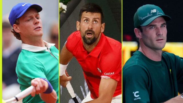 Sinner a Djokovic's Push, Zverev & Fritz trpia

