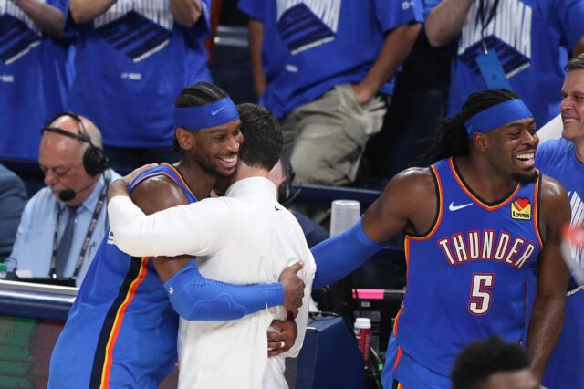 Hra 7 Oklahoma City Thunder porazila Indiana Pacers, aby získala titul NBA Shai Gilgeous