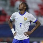 Mathys Tel, zobrazený tento týždeň pre francúzske U21, sa zdá byť pripravený zostať v Tottenham Hotspur