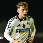 Callum Osmand in action for Fulham