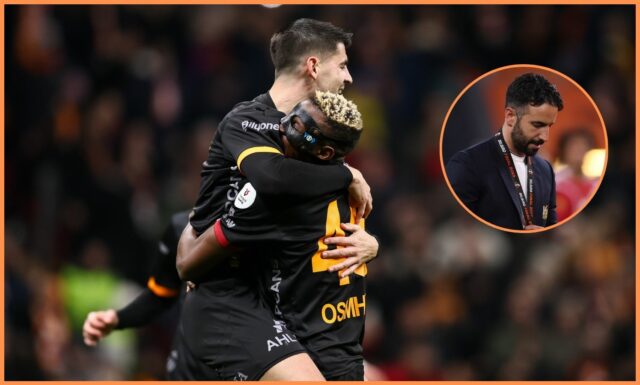 Victor Osimhen oslavuje Galatasaray