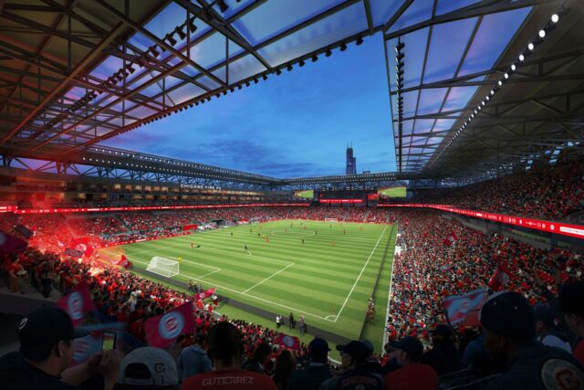 Chicago Fire FC odhaľuje vykreslenie štadióna 650 miliónov dolárov