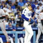 Yoshinobu Yamamoto bojuje, keď Dodgers spadne do kravaty s gigantmi