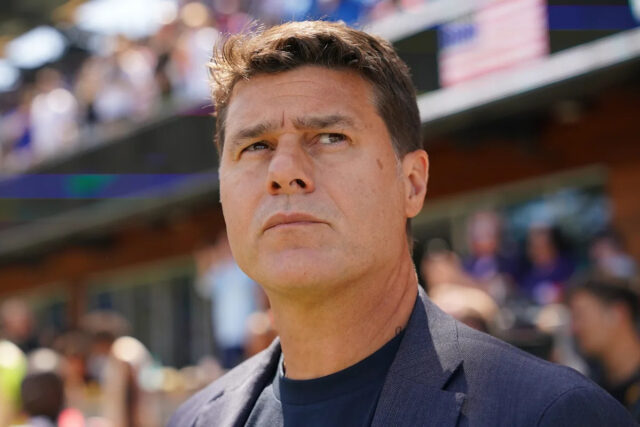 San Jose, Kalifornia - 15. júna: 15. júna: USA: Spojené štáty americké Mauricio Pochettino pozdĺž vedľajšej miestnosti na hranie Trinidad v dna Paypack 15. júna 2025 v San Jose v Kalifornii. (Foto: John Todd / ISI Pictures / USSF / Getty Images)