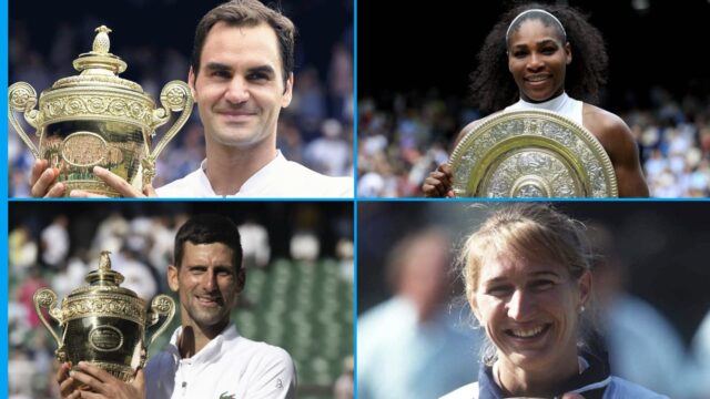 Zriadenie posledného šampióna trávy Federera, Djokoviča, Grafa a Williamsa

