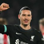 Darwin Nunez strelil päť gólov Premier League v kampani 2024/25