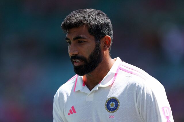 Jasprit Bumrah bol v prvej podobe počas poslednej indickej skúšobnej prehliadky Anglicka (Credit: Getty)