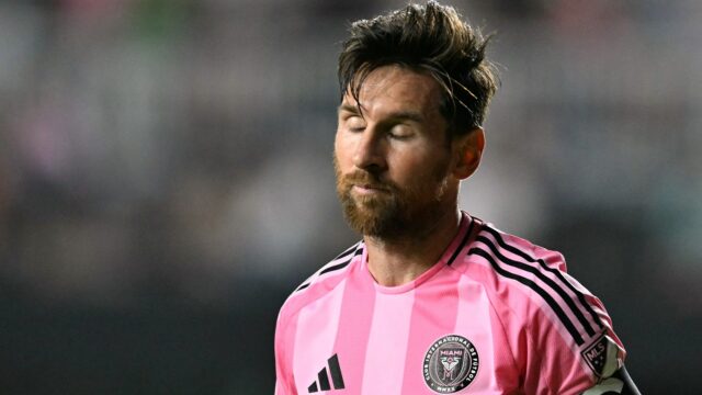 Lionel Messi #10 Inter Miami CF počas futbalového zápasu.