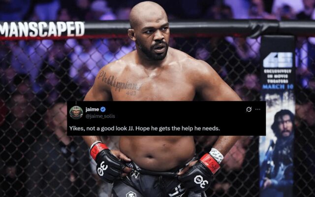 Reakcia fanúšikov na posledné podrobnosti prípadu, ktorý bol údajne zapojený Jon Jones. (Screenshot s láskavým dovolením: @acdmma_ on x)