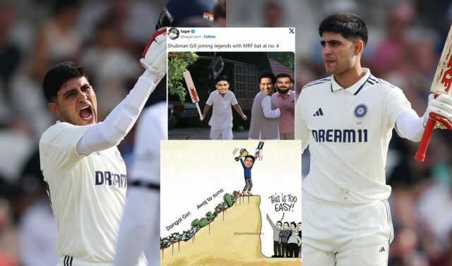 „Pichli Baar Kya Ball Tha Flat Pitch, Ahmedabad“- Top 10 zábavných memov, ako je Shubman Gill, dorazí do storočia debut kapitána testu

