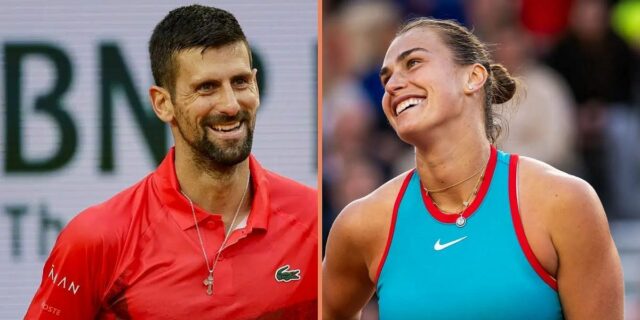 Príbeh Instagramu Aryna Sabalenka s jej žartovaním s Novakom Djokovicom uprostred svojich kampaní French Open (Zdroj: Instagram/Arynasabalenka)