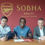Noni Madueeke z Anglicka sa pozerá na pohár FIFA-World na Majstrovstvách sveta FIFA 2026 medzi Andorra a Anglickom na štadióne RCDE 7. júna 2025 v ...