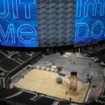 300 ton pieskových kamier v intuit Dome, aby ste vytvorili miesto AVP