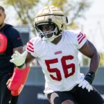 49ers de Tarron Jackson priznal do nemocnice po zrážke výcvikového tábora