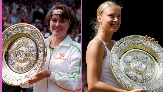 5 najmladších šampiónov Open Era Wimbledon Women: Ft. Hingis, Sharapova, Evert

