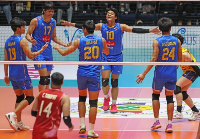 Alas Pilipinas počas hry proti Thajsku v Sea V-Liga.