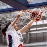 Alicia ToolEnbize, 17, Dunks for France pri výhre Belgicka