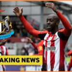 Yoo Wissa oslavuje cieľ pre Brentford