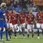 Manchester United vyhral 4-1 proti Bournemouth v Chicagu v stredu večer.