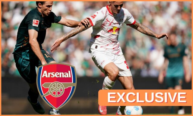 Benjamin Sesko v akcii pre RB Leipzig v rokoch 2024-25