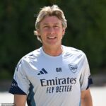 Arsenal oznámil, že bývalý obranca Manchester United Gabriel Heinze bol vymenovaný do zamestnancov zadnej miestnosti Mikel Arteta