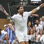 Cameron Norrie je po tom, čo Nicolas Jarry porazil Wimbledon Quarter -Finals