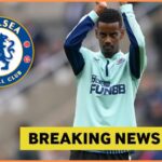 Alexander Isak oslavuje anotácie pre Newcastle proti Chelsea