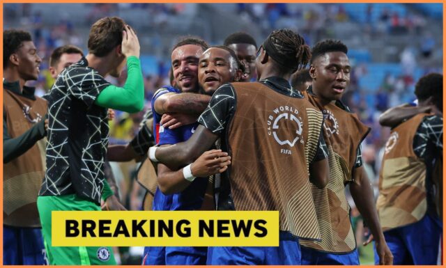 Noni Madueke v akcii pre Chelsea vo finále Európskej konferenčnej ligy