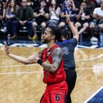 Chris Ross zo San Miguel Bemen počas zápasu 4 filipínskeho pohára PBA vs TNT Tropang 5G.