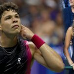 Ben Sheltonova priateľka, Trinity Rodman (L) a sestra Emma (R) vo Wimbledone 2025 - Zdroj: Getty