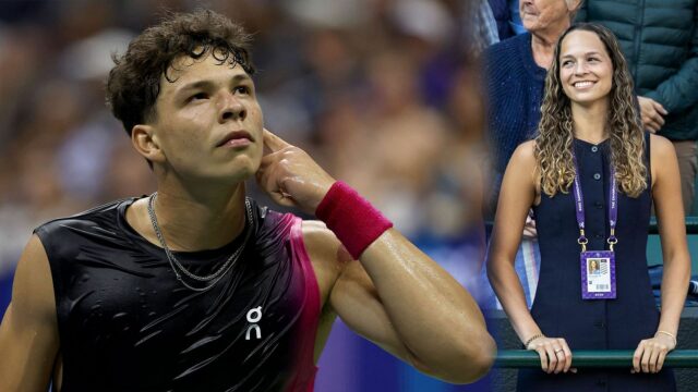 Ben Sheltonova priateľka, Trinity Rodman (L) a sestra Emma (R) vo Wimbledone 2025 - Zdroj: Getty