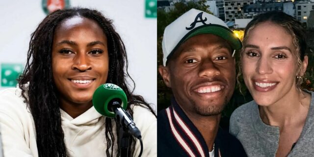Coco Gauff a Christopher Eubanks na udalosti médií v Paríži | Zdroj obrázka: Getty