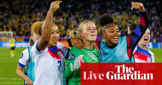 Dámske Euro 2025: Anglický divoký zisk a odpočítavanie Španielska v Švajčiarsko - Live | Dámske Euro 2025

