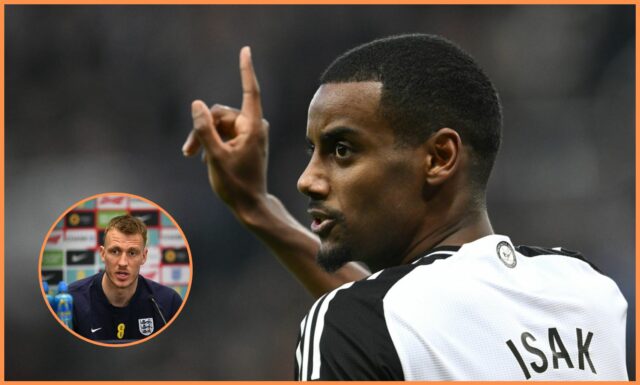 Alexander Isak z Newcastle v akcii