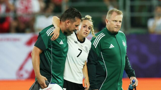 Euro 2025 žien: Nemecko očakáva správy o poslednom poškodení kapitána Giulia Gwinna

