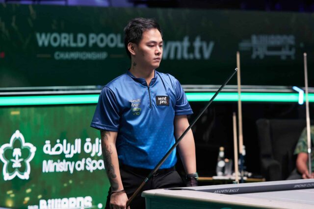 Johann Chua v akcii počas majstrovstiev sveta bazénu