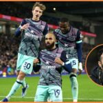 Bryan Mbeumo oslavuje poznámky Brentford proti vlkom