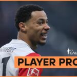 Eintracht Frankfurt útočník Hugo Ekitike v akcii