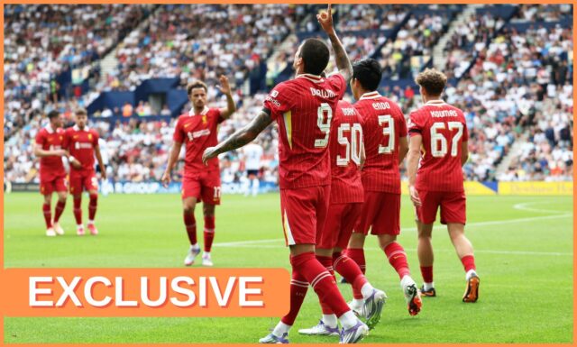 Darwin Núñez oslavuje poznámky pre Liverpool proti Prestonovi