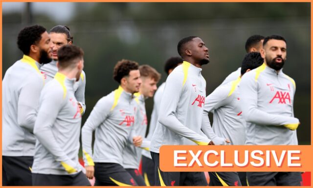 Ibrahima Konate v akcii pre Liverpool proti Ipswich