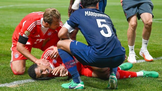 Jamal Musiala Bayern Mníchová zle zranená v klube Svetového pohára

