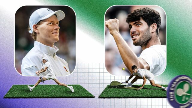 Sinner na majstrovstvách, Wimbledon 2025 Deň 12 - Zdroj: Getty