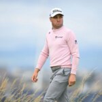 Justin Thomas počas prvého kola 153. otvoreného šampionátu - Zdroj: Getty