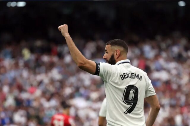 Karim Benzema reaguje na posledný rozhodujúci cieľ Gonzala García Real Madrid

