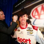 Carl Edwards počas slávy NASCAR v kongresovom centre Charlotte. Zdroj: Imagn