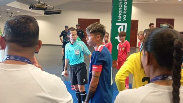 Koľko gólov skóroval Sabitra Bhandari za Nepál v medzinárodnom futbale?

