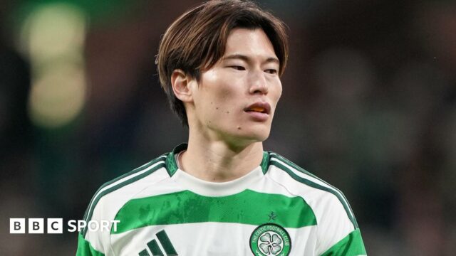 Kyogo Furuhashi during his time at Celtic