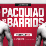 Živé aktualizácie: Filipínska boxerská legenda, Manny Pacquiao, sa vracia k majstra WBC Welterweight WBC Mario Barrios.