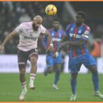 Bryan Mbeumo reaguje počas Brentford vs Brighton
